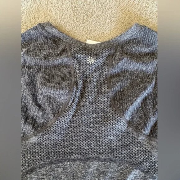 Athleta Momentum Seamless Heather Grey Top - Picture 7 of 9
